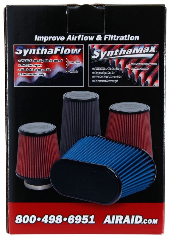 Airaid Universal Air Filter - Cone 4 x 7 x 4 5/8 x 7 w/ Short Flange - Blue SynthaMax 703-458