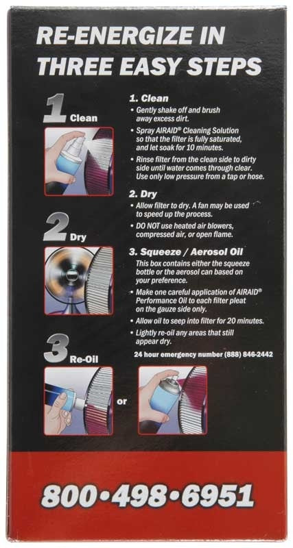 Airaid Renew Kit - 12oz Cleaner / 8oz Squeeze Oil - Blue 790-560
