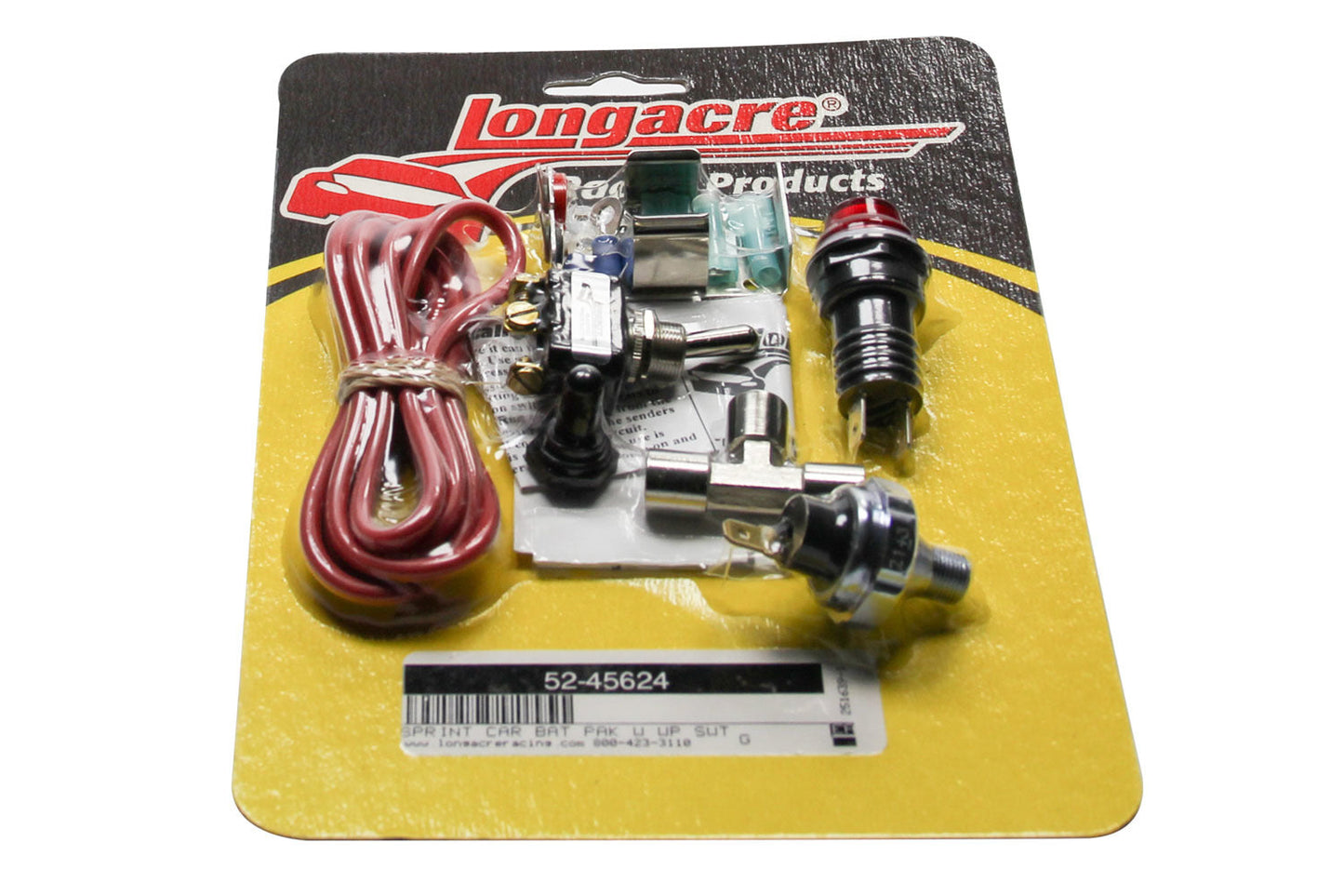 Longacre Battery Pack For Sprint Car Weatherproof Switch 52-45624