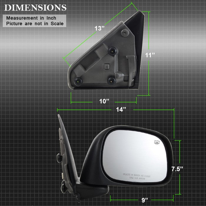 SPYDER xTune Dodge Ram 02-08 Power Heated OE Mirror - Right MIR-03DRAM02-PW-R 9938603