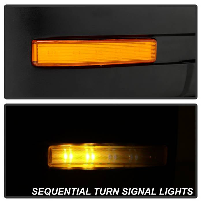 SPYDER xTune 04-06 Ford F-150 Heated Amber Seq LED Signal OEM Pwr Mirrors (Pair) (MIR-03FF04-G2-PW-RAM-SET) 9943164