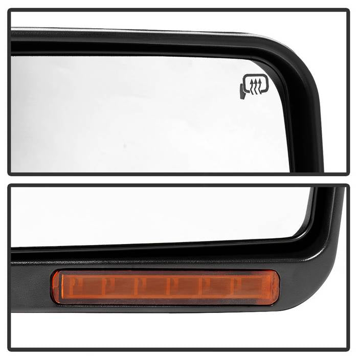 SPYDER xTune 07-14 Ford F-150 Heated Amber Seq LED Signal OEM Pwr Mirrors (Pair) (MIR-03FF07-G2-PW-RAM-SET) 9943171