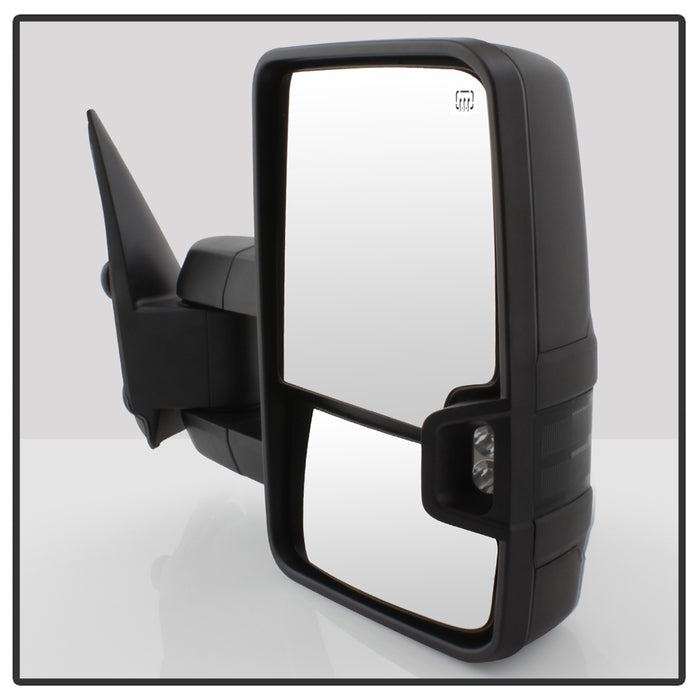 SPYDER xTune Chevy Silverado 03-06 G2 Heated Smoke LED Signal Telescoping Mirrors MIR-CS03S-G2-PWH-SM-SET 9936715