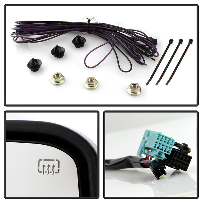SPYDER xTune Chevy Silverado 03-06 G2 Heated Smoke LED Signal Telescoping Mirrors MIR-CS03S-G2-PWH-SM-SET 9936715