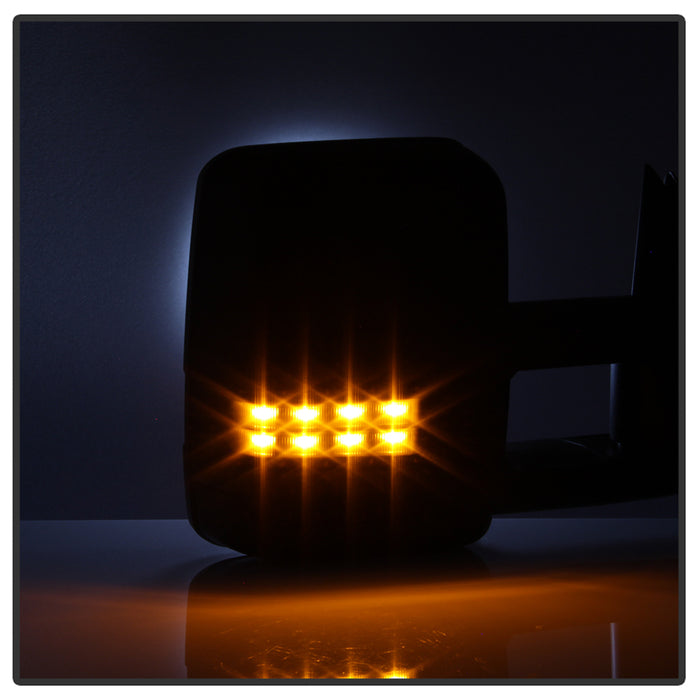 SPYDER xTune Chevy Silverado 03-06 G2 Heated Smoke LED Signal Telescoping Mirrors MIR-CS03S-G2-PWH-SM-SET 9936715