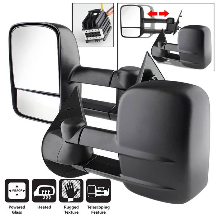 SPYDER Xtune Chevy Silverado 07-12 L&R Manual Extendable Power Heated Adjust Mirror MIR-CSIL07-PW-SET 9935701
