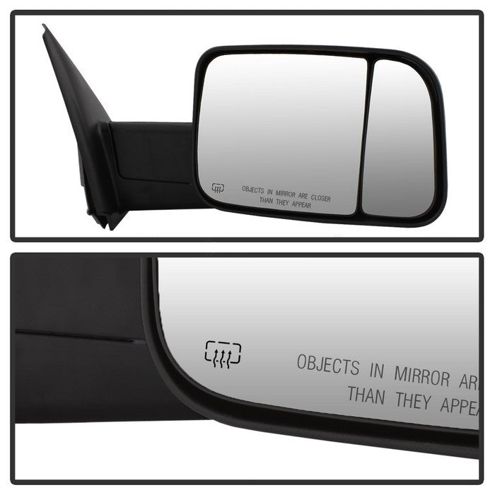 SPYDER xTune Dodge Ram 02-09 G2 Manual Extendable / Power Heated Mirror - MIR-DRAM02S-G2-PW-SET 9939877