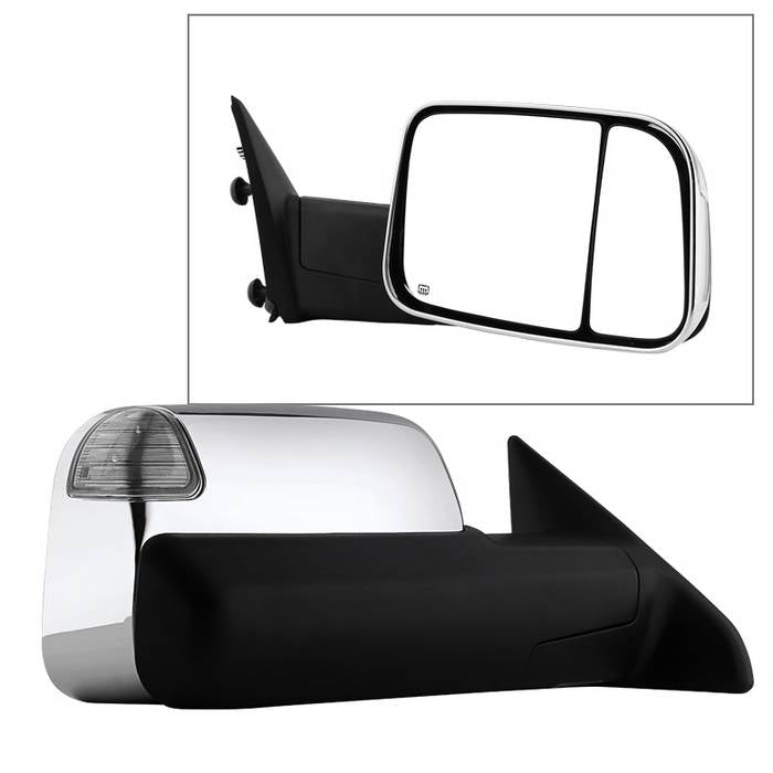 SPYDER Xtune Dodge Ram 1500 09-12 Extendable Heated Adjust Mirror Chrome HoUSing Right MIR-DRAM10-PW-R 9933172