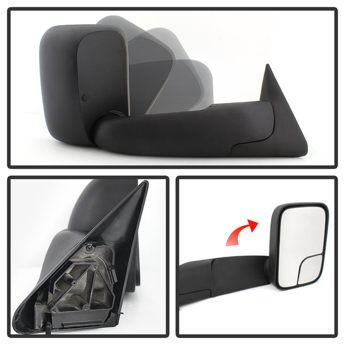 SPYDER Xtune Dodge Ram 94-01 Manual Extendable Manual Adjust Mirror Right MIR-DRAM94-MA-R 9925061