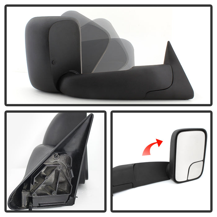 SPYDER Xtune Dodge Ram 94-97 Manual Extendable Power Adjust Mirror Right MIR-DRAM94-PW-R 9925085