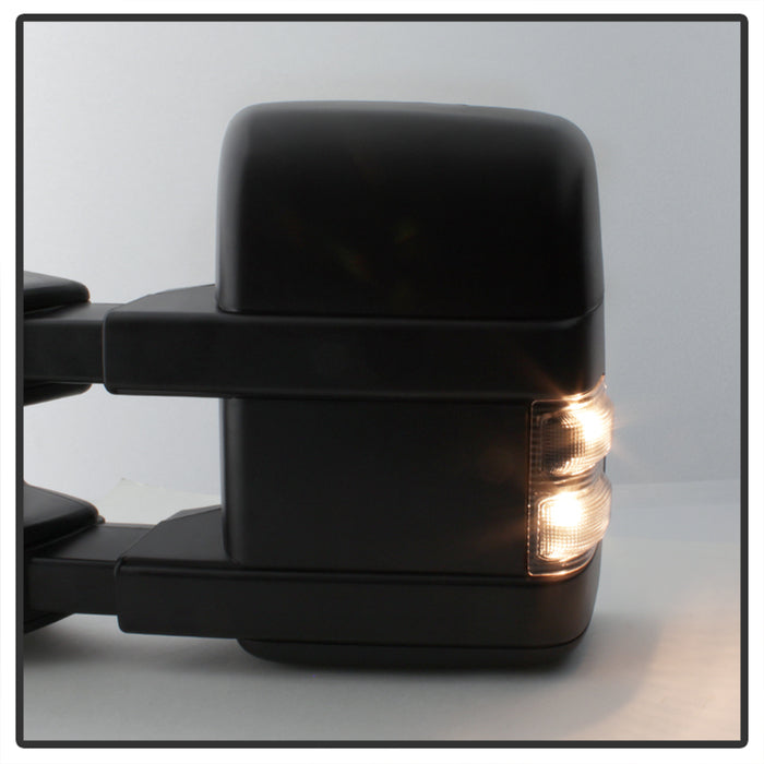 SPYDER xTune Ford SuperDuty 08-15 Extendable Heated Mirrors w/ LED Signal Smoke MIR-FDSD08S-PW-SM-SET 9935831