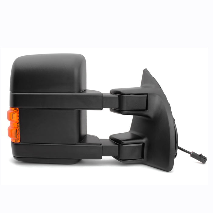SPYDER Xtune Pair G2 Ford Superduty 99-07 Heated Amber Signal Telescoping Mirrors MIR-FDSD99S-G2-PW-AM-SET 9935459