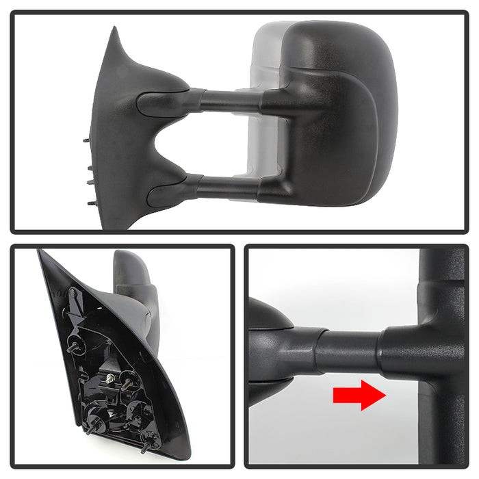 SPYDER Xtune Ford Superduty 02-07 Manual Extendable Manual Adjust Mirror Left MIR-FDSD99S-MA-L 9932410