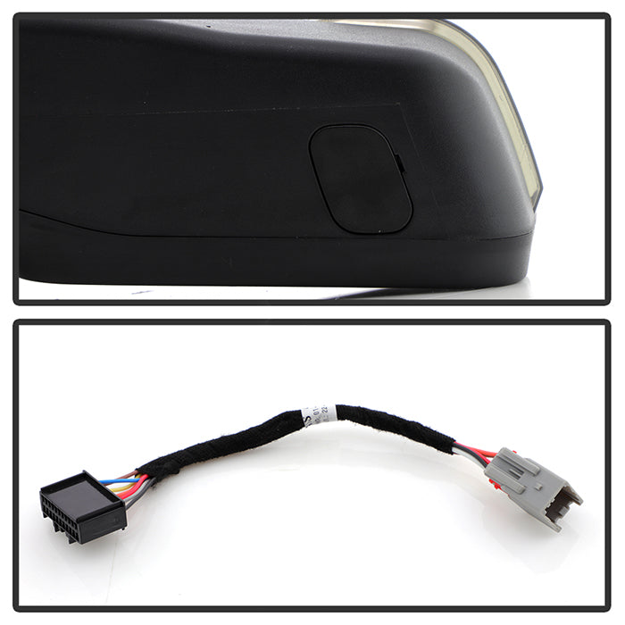 SPYDER xTune 15-17 Ford F-150 Heated LED Telescoping Pwr Mirrors - Smk (Pair) (MIR-FF15015S-G4-PWH-SM-SET) 9943065