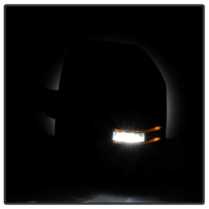 SPYDER xTune 15-17 Ford F-150 Heated LED Telescoping Pwr Mirrors - Smk (Pair) (MIR-FF15015S-G4-PWH-SM-SET) 9943065
