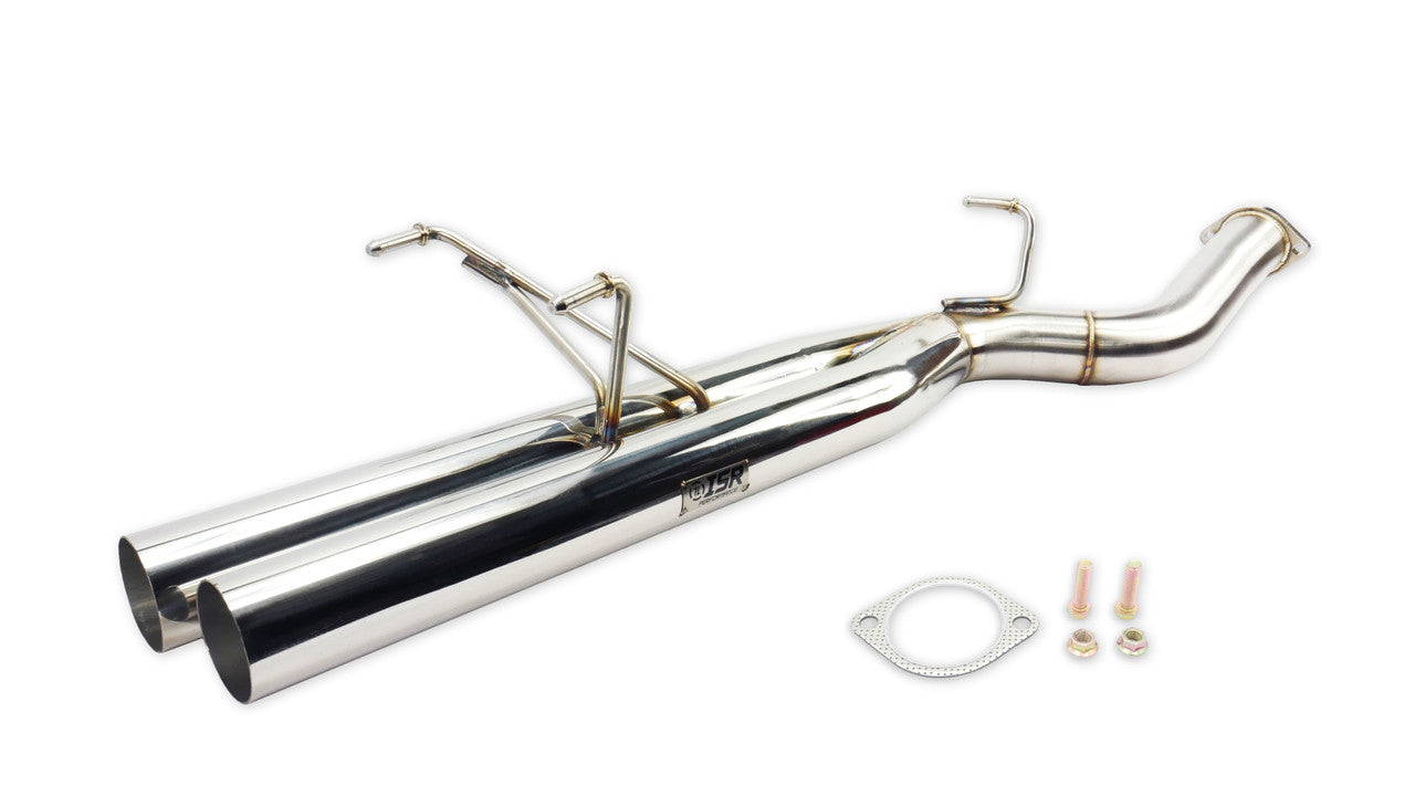 ISR Performance Series II - EP Dual Tip Blast Pipe Exhaust Non Resonated - 89-94 Nissan 240sx (S13) IS-S2EPDNR-S13