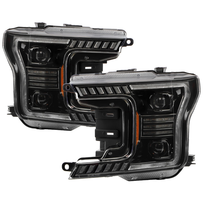 SPYDER xTune 18-20 Ford F150 Sequential LED High/Low Headlights - Black (PRO-CH-FF15018S-BBLED-BK) 9960437