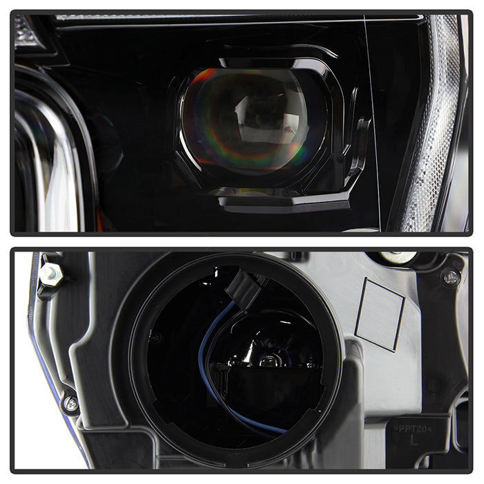 xTune Ford F150 18-20 White DRL Full LED Two Projector Headlights - Black PRO-CH-FF15018S-FLED-BK 9949593
