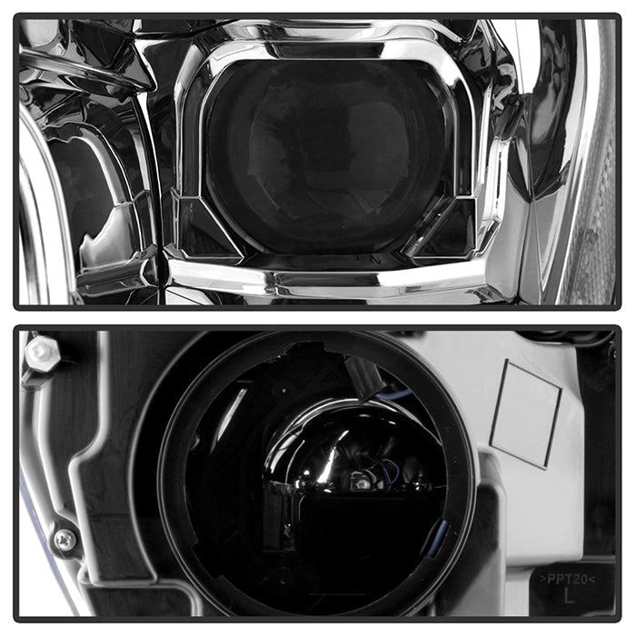 xTune Ford F150 18-20 White DRL Full LED Two Projector Headlights - Chrome PRO-CH-FF15018S-FLED-C 9949609