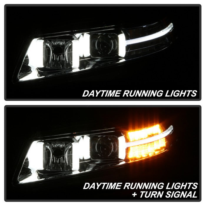 SPYDER xTune 04-08 Acura TL (Xenon/HID Projector Headlights) Light Tube DRL - Chrome (PRO-JH-ATL04-DRL-C) 9040481