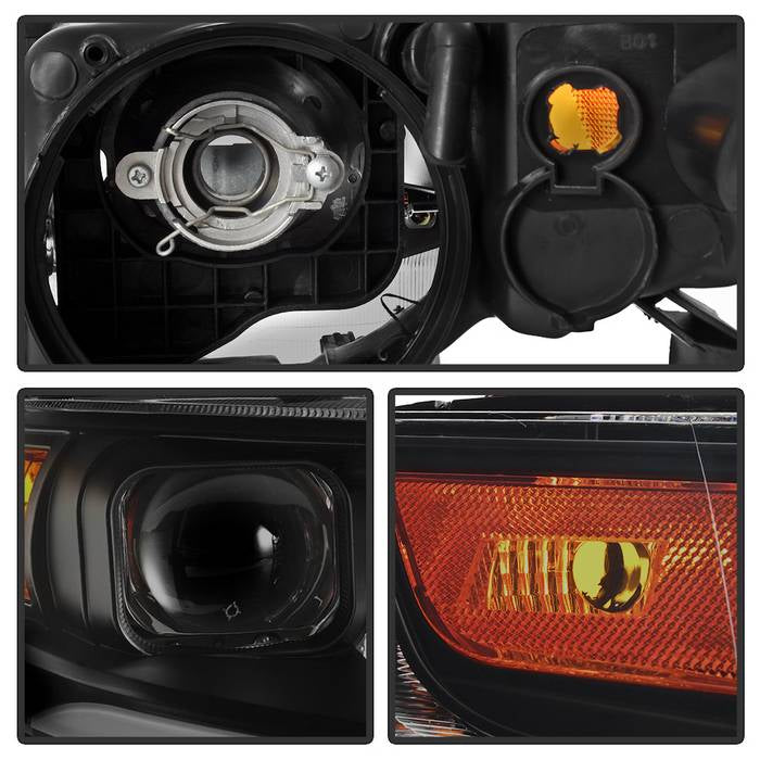 SPYDER xTune 04-08 Acura TSX LED Light Bar Projector Headlights - Smoked (PRO-JH-ATSX04-LB-BSM) 9043123