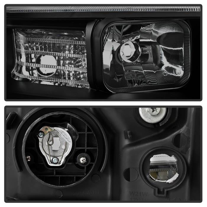 SPYDER xTune 04-08 Acura TSX LED Light Bar Projector Headlights - Smoked (PRO-JH-ATSX04-LB-BSM) 9043123