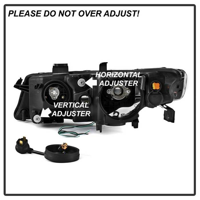 SPYDER xTune 04-08 Acura TSX LED Light Bar Projector Headlights - Smoked (PRO-JH-ATSX04-LB-BSM) 9043123