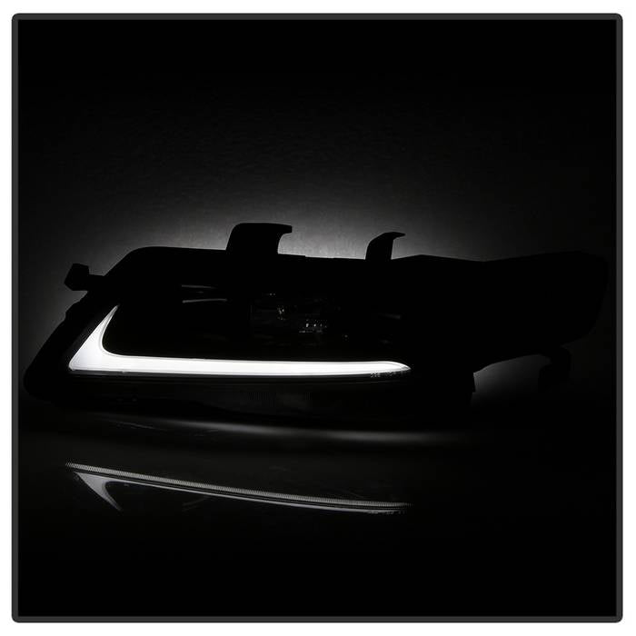 SPYDER xTune 04-08 Acura TSX LED Light Bar Projector Headlights - Smoked (PRO-JH-ATSX04-LB-BSM) 9043123