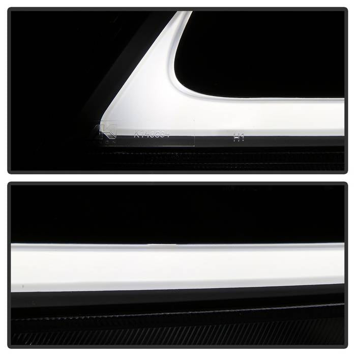 SPYDER xTune 04-08 Acura TSX LED Light Bar Projector Headlights - Smoked (PRO-JH-ATSX04-LB-BSM) 9043123
