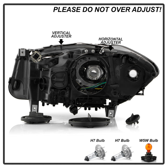 SPYDER 11-13 BMW 528i/535i OE Right Halogen w/ LED Halo Projector Headlight (PRO-JH-BF1011-H-OE-R) 9959301