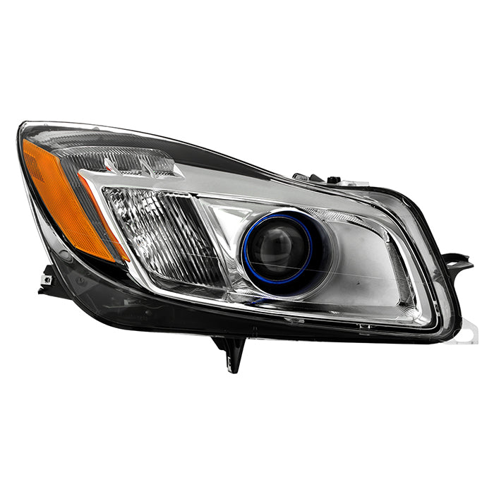 SPYDER xTune 11-13 Buick Regal HID w/LED DRL Blue Ring Proj. Headlight - Right (PRO-JH-BREG11BL-HID-OE-R) 9952784