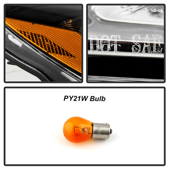 SPYDER xTune 11-13 Buick Regal HID w/LED DRL Blue Ring Proj. Headlight - Right (PRO-JH-BREG11BL-HID-OE-R) 9952784