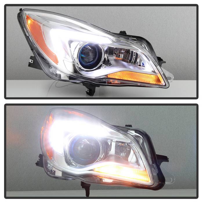 SPYDER xTune 14-17 Buick Regal Passenger Side HID Projector Headlights - OEM Right (PRO-JH-BREG14-HID-R) 9943768