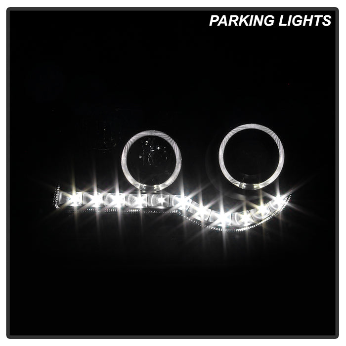 SPYDER Xtune Chrysler 300C 05-10 ( Not 300 ) Halo Projector Headlights Black PRO-JH-C300C-LED-BK 9027734