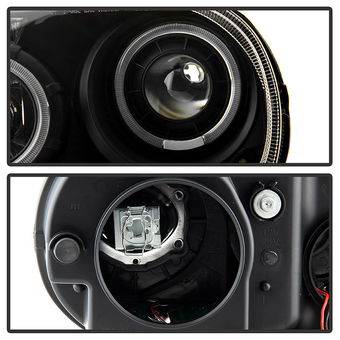 SPYDER Xtune Chrysler 300C 05-10 ( Not 300 ) Halo Projector Headlights Black PRO-JH-C300C-LED-BK 9027734