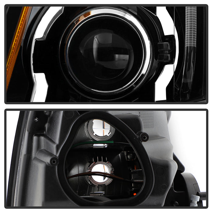 SPYDER xTune 08-14 Cadillac CTS LED Switch Back Projector Headlights - Black (PRO-JH-CACTS08-LED-BK) 9950322