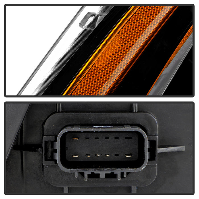 SPYDER xTune 08-14 Cadillac CTS LED Switch Back Projector Headlights - Black (PRO-JH-CACTS08-LED-BK) 9950322