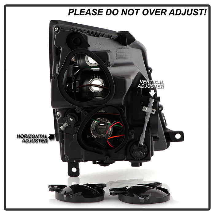 SPYDER xTune 08-14 Cadillac CTS LED Switch Back Projector Headlights - Black (PRO-JH-CACTS08-LED-BK) 9950322