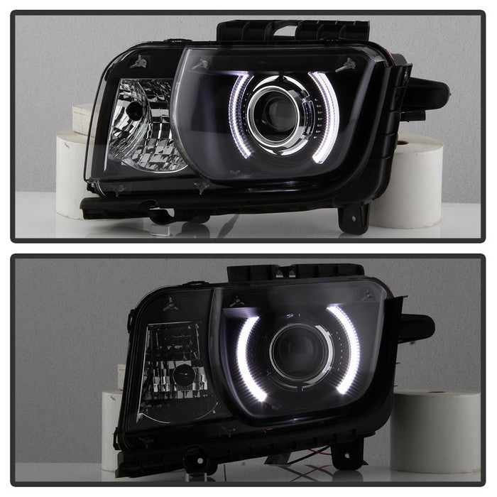 SPYDER xTune 10-13 Chevy Camaro CCFL Halo Projector Headlights - Black (PRO-JH-CCAM10-LED-BK) 9040498