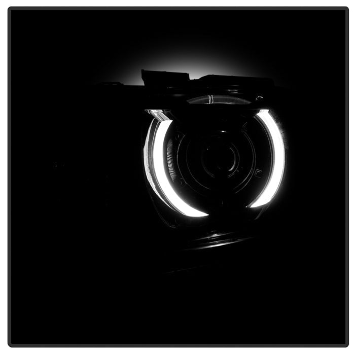 SPYDER 10-13 Chevy Camaro Halogen w/LED DRL Projector Headlight - Black (PRO-JH-CCAM10-OEP-BK(=) 9959097