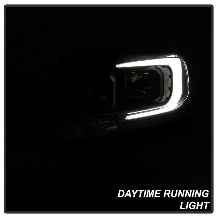 SPYDER xTune 13-15 Chevy Malibu (Halogen Models Only) DRL Light Bar Proj. Headlights - Black PRO-JH-CM13-LB 9046254