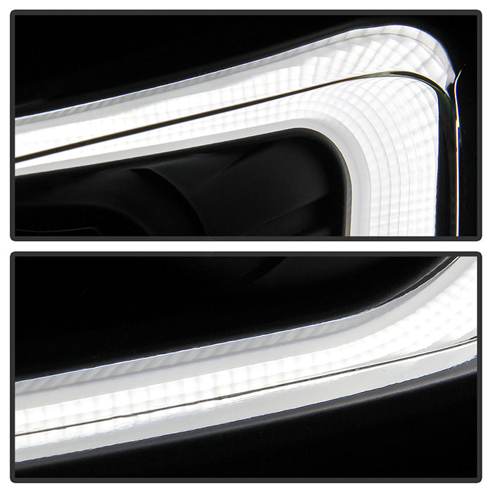 SPYDER xTune 13-15 Chevy Malibu (Halogen Models Only) DRL Light Bar Proj. Headlights - Black PRO-JH-CM13-LB 9046254