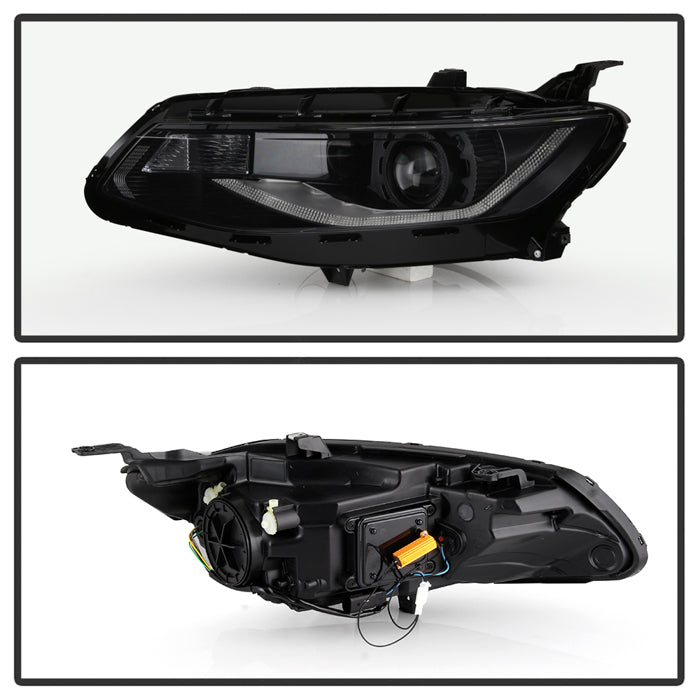 SPYDER 16-18 Chevy Malibu LED Switch Sequential Signal Projector Headlights - Black 9937200