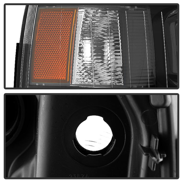 SPYDER Xtune Chevy Silverado 1500/2500/3500 07-13 Projector Headlights Black PRO-JH-CS07-LED-BK 9027796