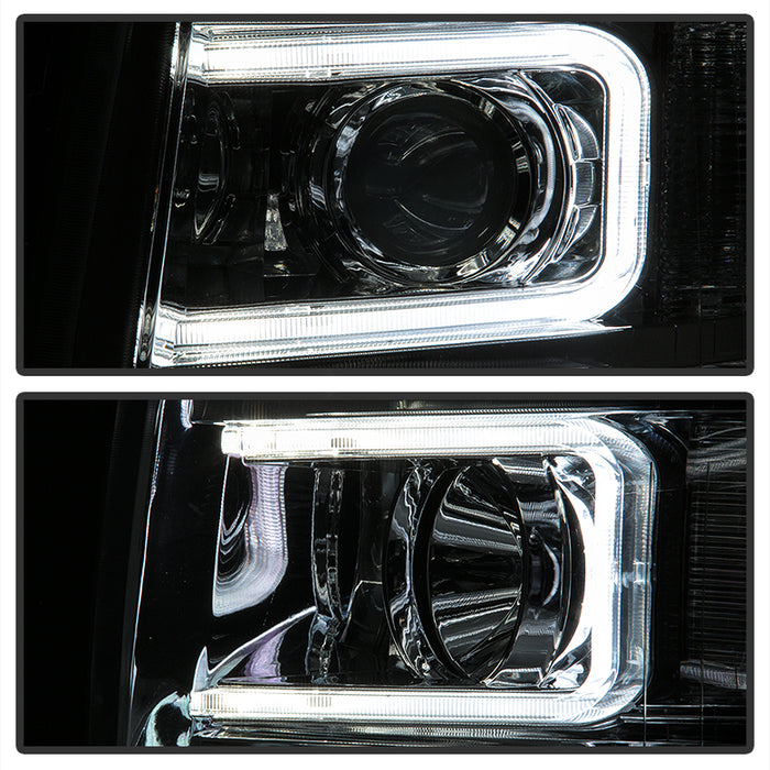SPYDER Xtune Chevy Silverado 1500/2500/3500 07-13 Halo Projector Headlights Chrome PRO-JH-CS07-LED-C 9027802