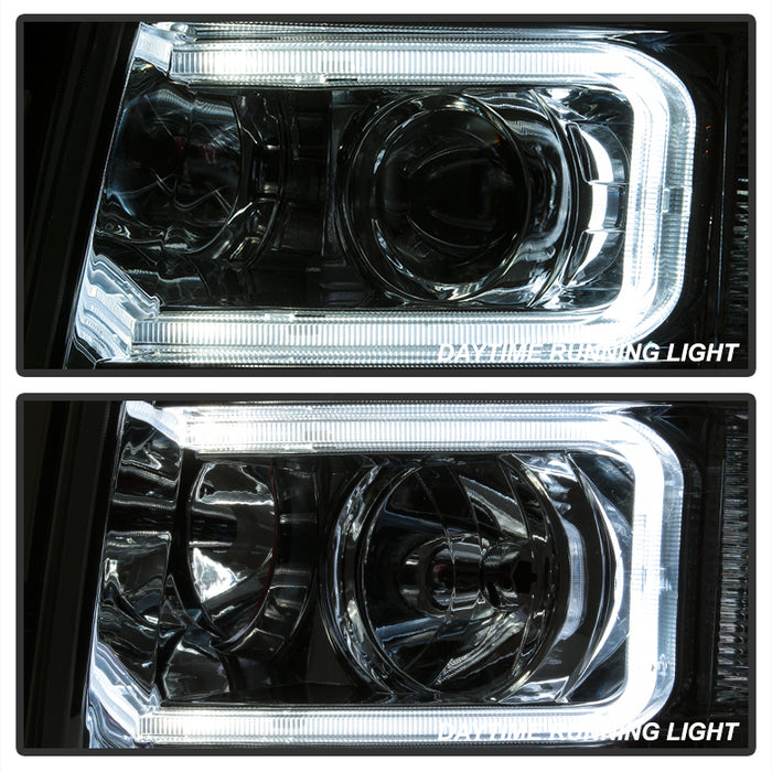 SPYDER Xtune Chevy Silverado 1500/2500/3500 07-13 Halo Projector Headlights Chrome PRO-JH-CS07-LED-C 9027802