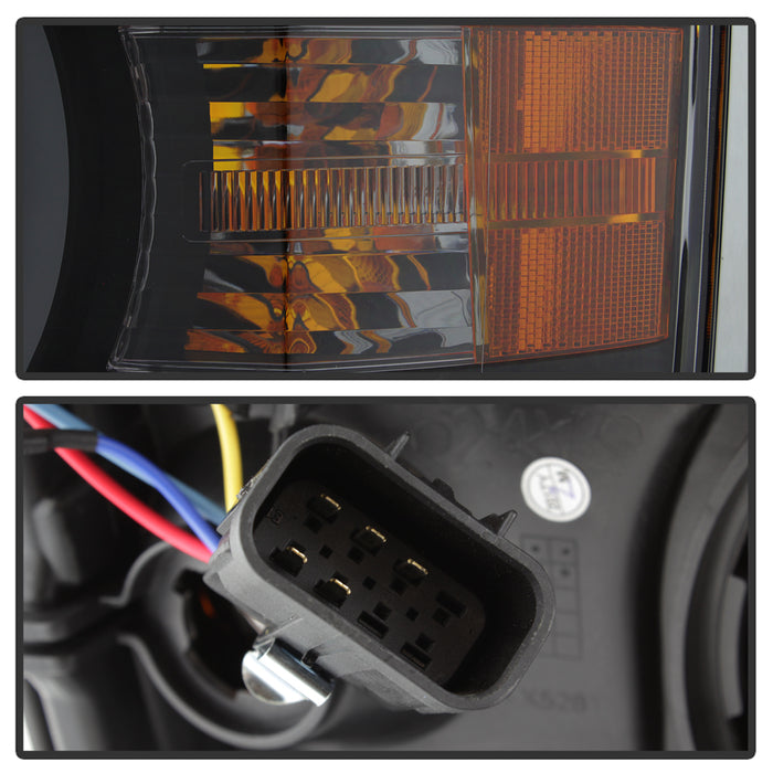 SPYDER Xtune Chevy Silverado 1500 14-15 Projector Headlights Light Bar Drl Black PRO-JH-CS14-LBDRL-BK 9034961