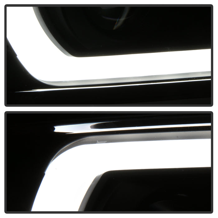 SPYDER Xtune Chevy Silverado 1500 14-15 Projector Headlights Light Bar Drl Black PRO-JH-CS14-LBDRL-BK 9034961