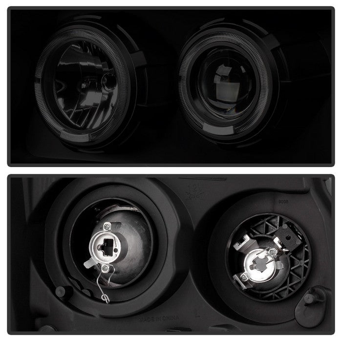 SPYDER Xtune Chevy Suburban 1500/2500 07-14 Halo Projector w/LED Headlights Smoked PRO-JH-CSUB07-LED-BSM 9030307