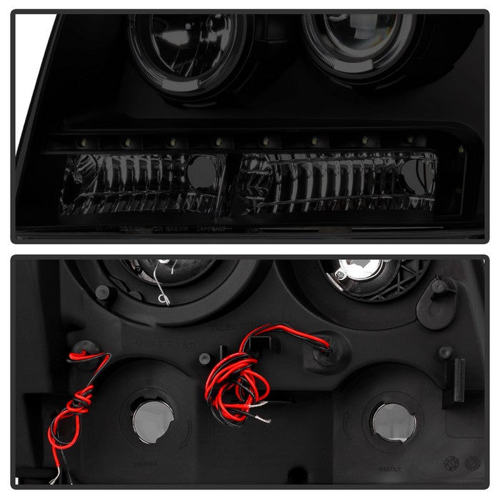 SPYDER Xtune Chevy Suburban 1500/2500 07-14 Halo Projector w/LED Headlights Smoked PRO-JH-CSUB07-LED-BSM 9030307
